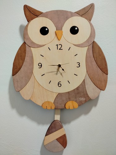 Orologio gufo pendolo - gufo, a